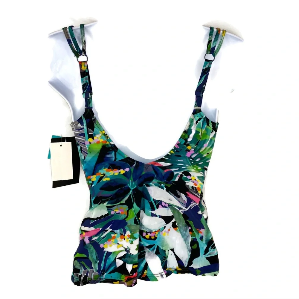 Profile by Gottex Tropical V neck Tankini V Back 6